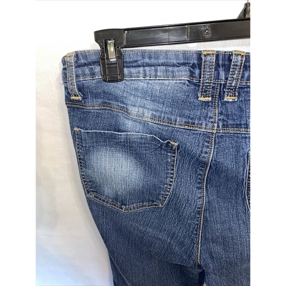 Phat Fashion Silver Label Straight Jeans Women’s Size 18 Blue Zip Fly Cowgirl - Picture 11 of 12